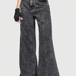 Stylecast X Kotty Women Wide Leg Mid-Rise Jeans-image-78