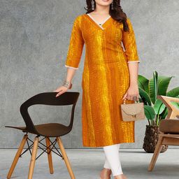 PATDOM Women Printed V-Neck Straight Kurta-image-93