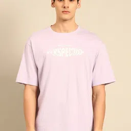 Mast & Harbour Typography Printed Drop Shoulder sleeves Cotton Oversized T-shirt-picture-14