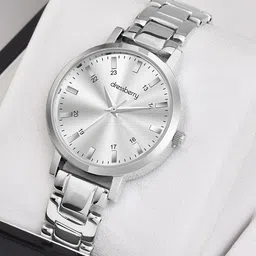 DressBerry Women Brass Dial & Reset Time Analogue Watch DB-034-Silver-39