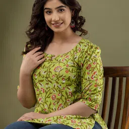 mad fury Floral Print Cotton Top-picture-28