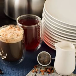 We3 Transparent Solid Glass Glossy Mugs Set of Cups and Mugs image 5
