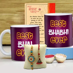 SKYTRENDS Multicoloured 2 Pieces Printed Ceramic Matte Cups-55