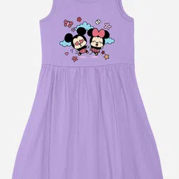 Wear Your Mind Girls Graphic Print Fit & Flare Dress-image-24