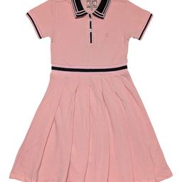 Gini and Jony Girls Colourblocked Fit & Flare Dress-79
