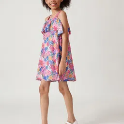One Friday Floral Print A-Line Dress image 3
