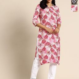 KETAKI FASHION Women Pack Of 3 Ethnic Motif Printed Round Neck Crepe Straight Kurta-image-63