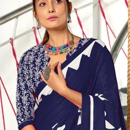 KALINI Designer Block Print Saree image 3