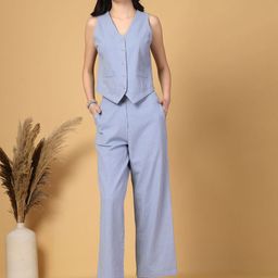 Gipsy Striped Waistcoat With Trousers Co-Ords-image-47