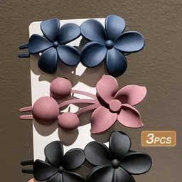 CHRONEX Set of 3 Alligator Hair Clip -Assorted-45