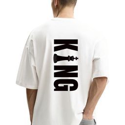 Fashnobic Men Typography Printed Round Neck Cotton Oversized T-shirt-picture-27