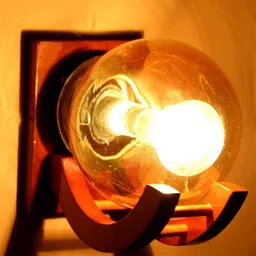 KINIS Brown Quirky Abstract Shaped Shaped Wall Lamp-48