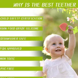 Kritiu Set Of 2 Textured Fruit Shape Baby Teethers image 4