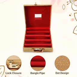 Myntra Elegant Homes Gold-Toned Set of 1 Regular Drawer Organiser Organisers image 3