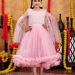 Sangria Girls Embellished Gown Dress-image-82