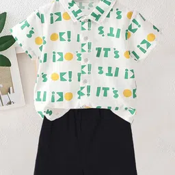 DANGAR Unisex Kids Printed Shirt with Shorts-picture-11