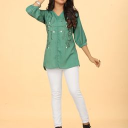 SZN Women Floral Printed V-Neck Top-image-15