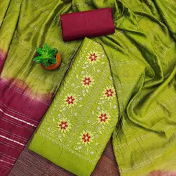 SHADOW & SAINING Embroidered Unstitched Dress Material-picture-20
