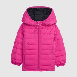 GAP Girls Quilted Relaxed Fit Hooded Jacket-image-45