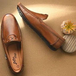 DODA Men Synthetic Leather Loafers-picture-15