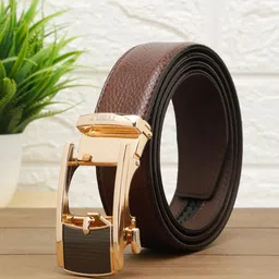 TYBELT Men Brown Vegan Leather Textured Belt-image-50