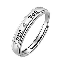 Moneekar Jewels Platinum-Plated Cubic Zirconia Stone-Studded Finger Ring-44