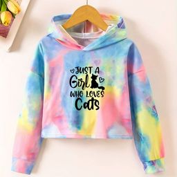 ZOFIS Girls Printed Hooded Applique T-shirt-image-48
