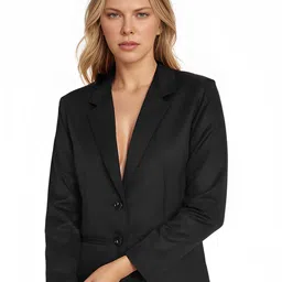 Rocksy Notched LapelLong Sleeve Single Breasted Blazer-picture-14
