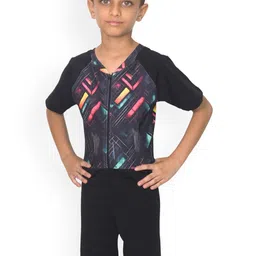 Aqua Holic Boys Printed Round Neck Swimming Dress-image-37