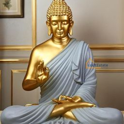 CraftEstate Gold-Toned Buddha Figurine Showpiece-image-61