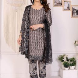 Moda Rapido Chevron Printed Unstitched Dress Material-image-58