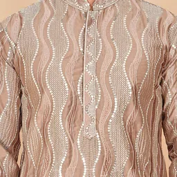 jompers Men Geometric Printed Ethnic Kurta with Pyjama image 3