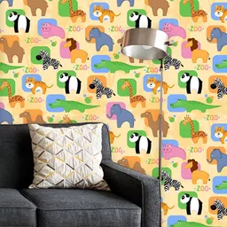 ArtzFolio Printed UV-Resistant Anti-Bacterial African AnimalsPeel & Stick Wallpaper-image-67