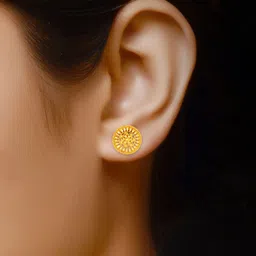DIVASTRI Set Of 2 Gold-Plated Circular Studs-69