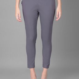 Comfort Lady Women Solid Mid-Rise Casual Regular Trouser-image-72