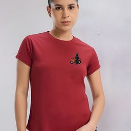 TRENDSATTIRE Women Printed Slim Fit T-shirt-image-32