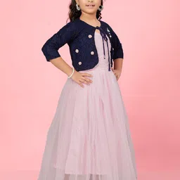 BAESD Net Fit & Flare Maxi Dress image 3