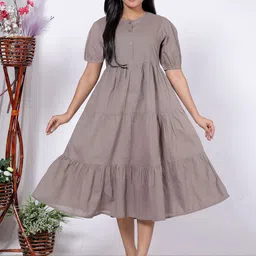 SAKURA Fit & Flare Midi Dress-image-43