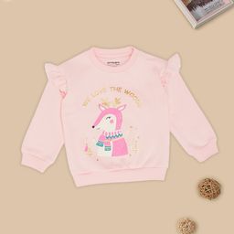 Pantaloons Baby Girls Graphic Printed Round Neck Cotton Pullover Sweatshirt-picture-15