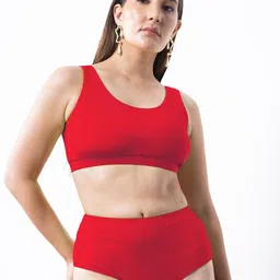 EROTISSCH Women U Neck Bikini Set Swimwear-image-5