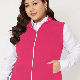 BRINNS Women Fleece Open Front Jacket-image-31