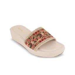 Anouk Striped Block Sandals with Bows-15