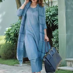BAESD Women Straight Round Neck Kurta with Trousers & Dupatta-picture-56