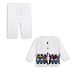 DRITI Kids-Unisex White Pure Wool Clothing Set-picture-20