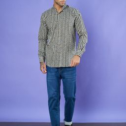 KALINI Men Premium Opaque Printed Casual Shirt-image-96