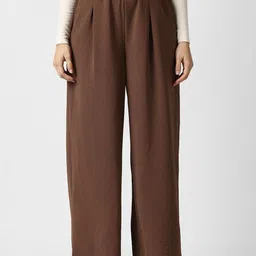 Van Heusen Woman Straight Fit High-Rise Pleated Parallel Trousers-picture-31