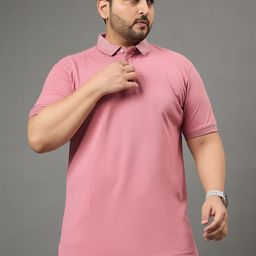 Club York Men Plus Size Solid Polo Collar T-shirt-picture-35