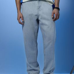 Snitch Men Relaxed Fit Mid-Rise Light Fade Jeans-image-81