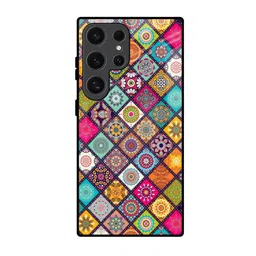 QRIOH Geometric Printed Samsung Galaxy S24 Ultra 5G Silicone Back Case Mobile Accessories-picture-18