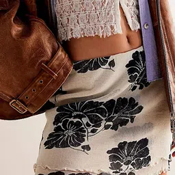 LULU & SKY Layered Hem Printed Short Skirt-picture-48